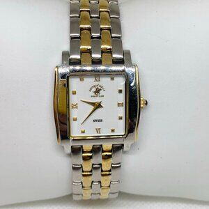 Beverly Hills Polo Club Swiss movement womenWatchhood silver tone 25mm running